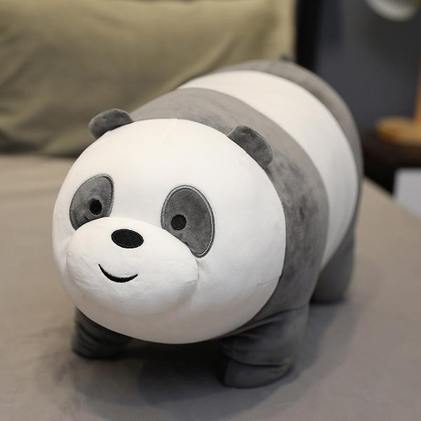 28-78Cm Kawaii We Bare Bears Peluches Oso Grizzly Panda Oso Polar We Bare Bears MuñEcos De Peluche We Bare Bears Peluches Figuras Regalos 78Cm-image