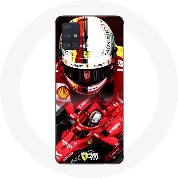 Funda Para Samsung Galaxy A51 5G FóRmula 1 Sebastian Vettel F1 Roja-image