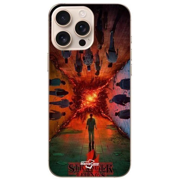 Coque - Maniacase - Iphone 16 Pro Max - Noir - Souple - Stranger Things-image