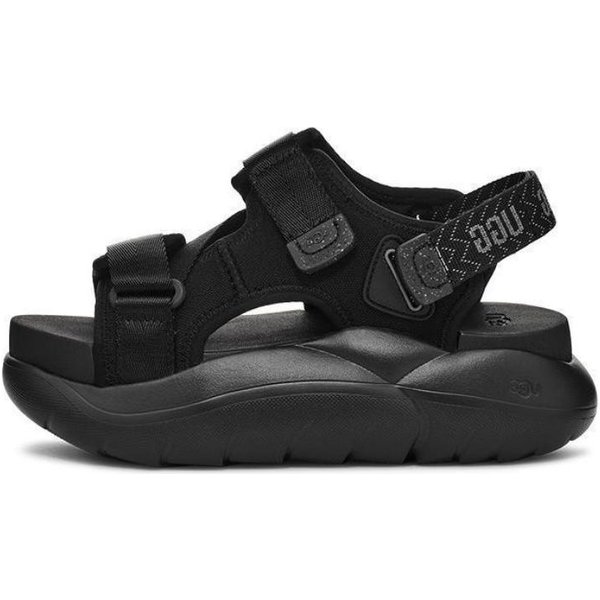 Sandalias De Playa De Tela Ugg Para Mujer Negras 39-image