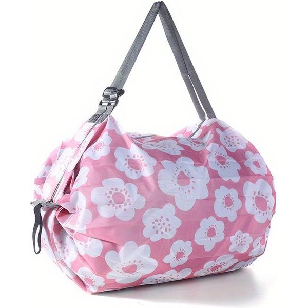 SkłAdana Torba Na Zakupy Dla Kobiet Torba Crossbody Nylonowa Torebka Ultralekka Torba Typu Tote DużA Pojemność PodróżNa PlażOwa Torba Do Przechowywania White-image