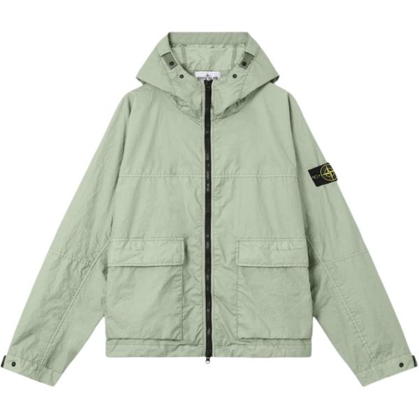 Stone Island Kolekcja Wiosna Lato Naszywka RęKaw Logo Wodoodporna Wszechstronna Kurtka Z Kapturem Kurtki MęSkie L1S154100004S0A21-V0055 XL Beige-image
