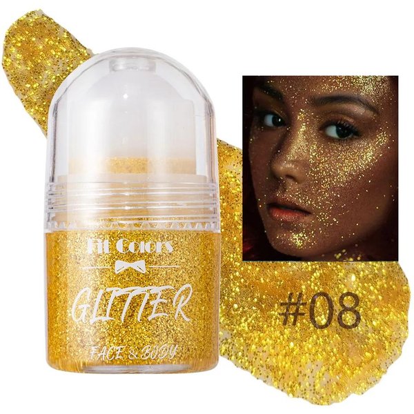 Gel Con Purpurina Y Lentejuelas Rodantes Para Pintar El Cuerpo, El Rostro, ...-image
