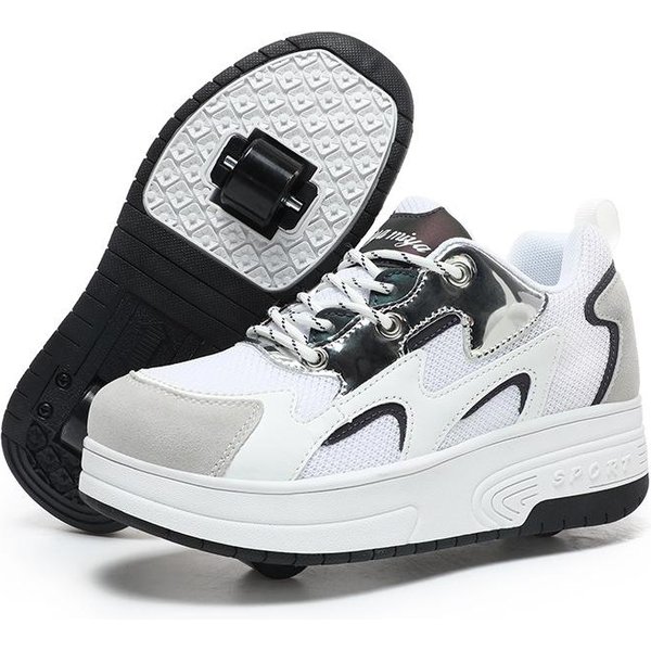 Runaway Shoes - Patines De Ruedas Luminosos Para NiñOs Con Ruedas Dobles ExtraíBles Y Carga Oculta, Con Luces 33-image