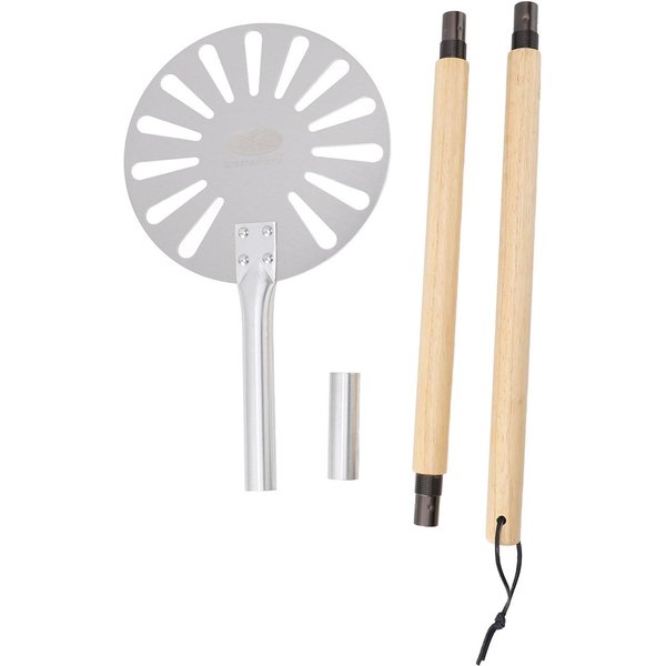 Pala Para Girar Pizza De 9 Pulgadas Pala Para Pizza Perforada De Acero Inoxidable Ligera Pala MetáLica Para Girar Pizza L-image