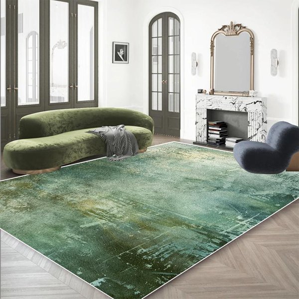 Nowoczesny Zielony Dywan Abstrakcyjny 200X300 AntypośLizgowy Dywanik Do Salonu ŁAtwy Do Czyszczenia DużA Mata PodłOgowa Do Sypialni Prosta Dekoracja 60X90Cm-image