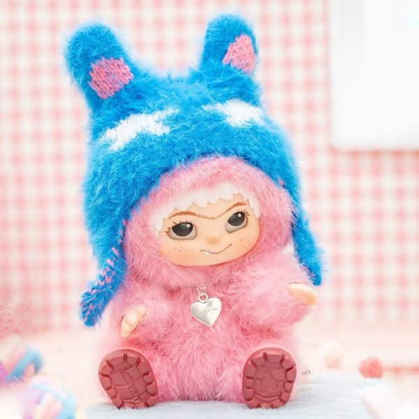 MuñEco De Peluche Wakuku AutéNtico Figura Coleccionable Caja Sorpresa Serie Fiesta Divertida Regalo Para NiñAs Figura De Juguete De Calidad Peluche Hecho A Mano Beige-image