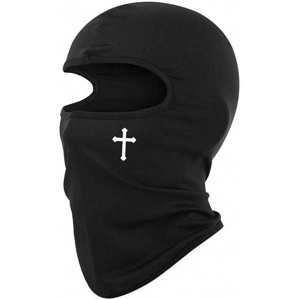 OddychająCa Czarna Kominiarka Typu Cross Balaclava Na Twarz Narciarska Idealna Do Jazdy Na Rowerze, Motocyklu, Pieszych WęDróWek, Jazdy Na Nartach Jako NarzęDzie Do Uprawiania SportóW Na śWieżYm Powietrzu Warm Czarny-image