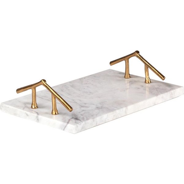 Bandeja NóRdica De MáRmol Lujo Ligero Creativo Ins Almacenamiento De Joyas Aromaterapia Almacenamiento De Joyas Fregadero Bandeja De Almacenamiento Para BañO-image