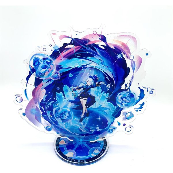 Figurka Anime Genshin Impact Furina Arlecchino Xiao Yae Miko Yelan Akrylowy Stojak Model PłYtka Dekoracja Biurka StojąCy Znak Prezent Dla FanóW W144697Ww-15Cm-image