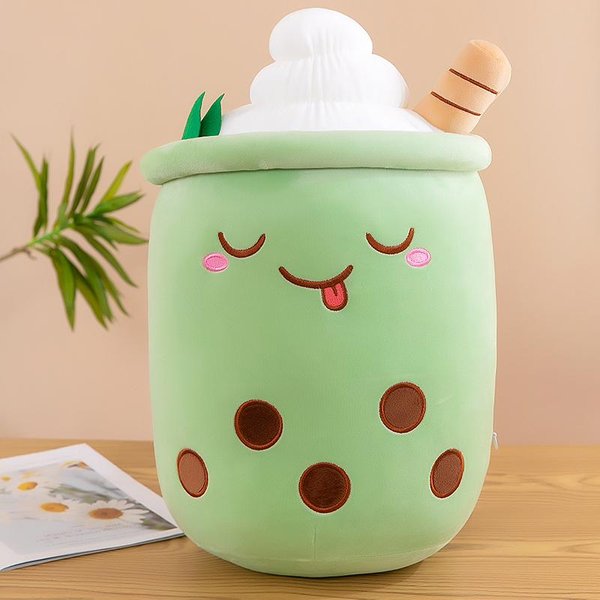 Uroczy Pluszowy Boba Pluszowy Kubek Bubble Tea Jedzenie Pluszowa Poduszka, MięKkie Kawaii Pluszowe Zabawki Do Przytulania Prezenty Dla Dzieci-image