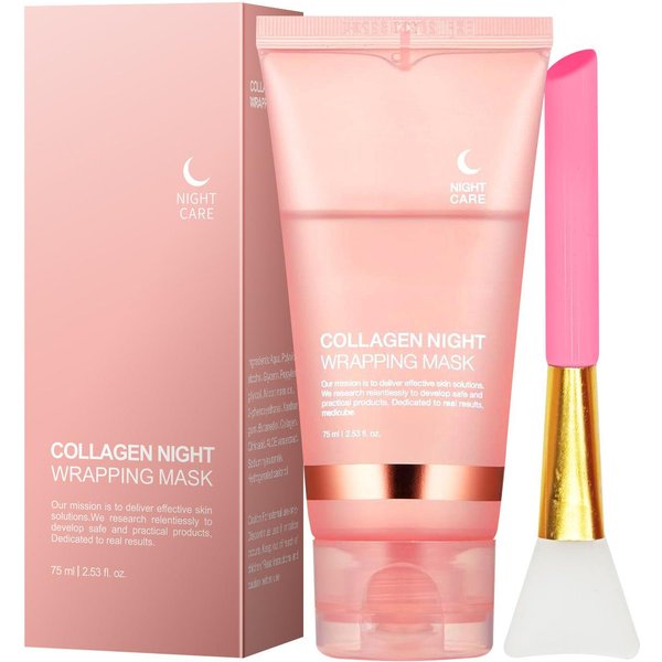 Mascarilla De ColáGeno Peel-Off Para Rostro, Mascarilla Hidratante De Noche Peel-Off Mask 75G-image