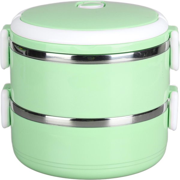 Fiambrera TéRmica Apilable Para Alimentos Calientes, Caja Aislante De Acero Inoxidable 304, Fiambrera Redonda Sellada Para Alimentos L-image