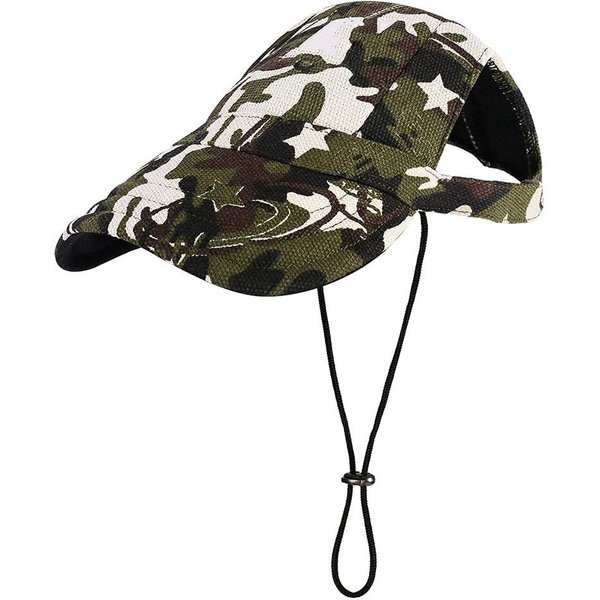 Czapka Dla Psa Czapka PrzeciwsłOneczna Dla Psa Czapka Baseballowa Dla Psa Czapka Typu Trucker Dla Psa Czapki Dla ZwierząT Dla MałYch, śRednich I DużYch PsóW Z Otworami Na Uszy Regulowany śCiąGacz M Black-image