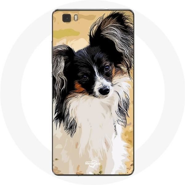 Funda Para Huawei P8 Spaniel Enano Continental Mariposa Raza De Perros-image