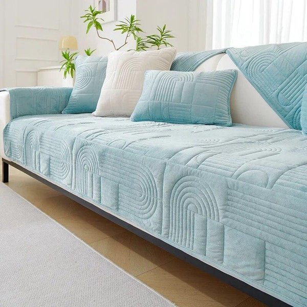 Fundas Gruesas De Felpa Para Sofá Para Sala De Estar, Antideslizantes, CáLidos, Para Invierno, CojíN Para Sofá, SalóN, Sofá Seccional Universal, Toalla, DecoracióN Del Hogar 70X70Cm 1Pc A-image