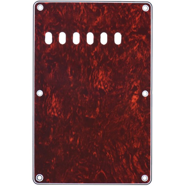 PłYta Tylna Maskownicy Tremolo OsłOna WnęKi PłYta Tylna W Stylu Vintage Dla Stratocaster Strat ST Ciemny Kolor Czerwony-image