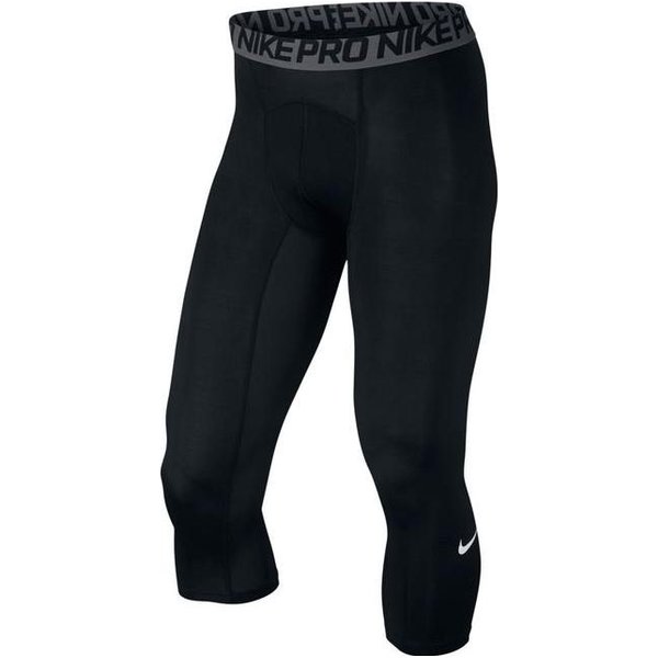 MęSkie Spodnie Treningowe Nike Z Kompresją, SzybkoschnąCe, Do Fitnessu, Trzy Czwarte, Czarne 703082-010 S Black-image