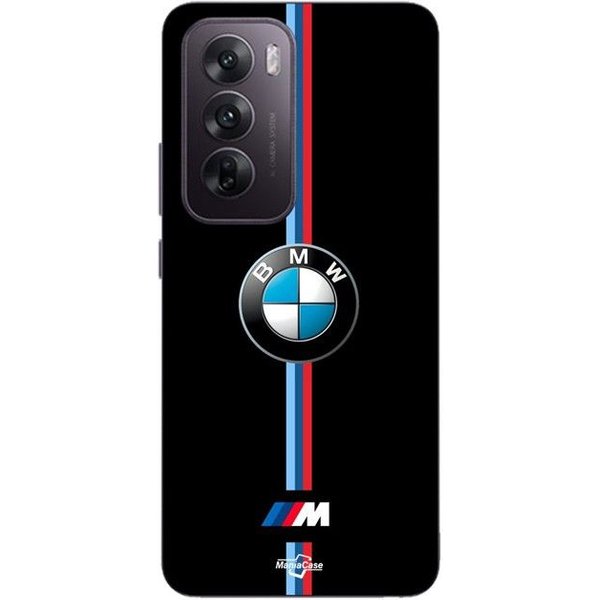 Coque De TéLéPhone - Maniacase - Oppo Reno 12 5G - BMW Logo - Silicone - Souple Negro-image