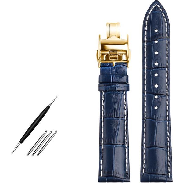 Bransoleta Ze SkóRy Naturalnej 19 Mm 20 Mm 21 Mm 22 Mm Pasek Do Zegarka Longines L29094920 GóRna Warstwa SkóRy BydlęCej Pasek Do Zegarka 19Mm-image