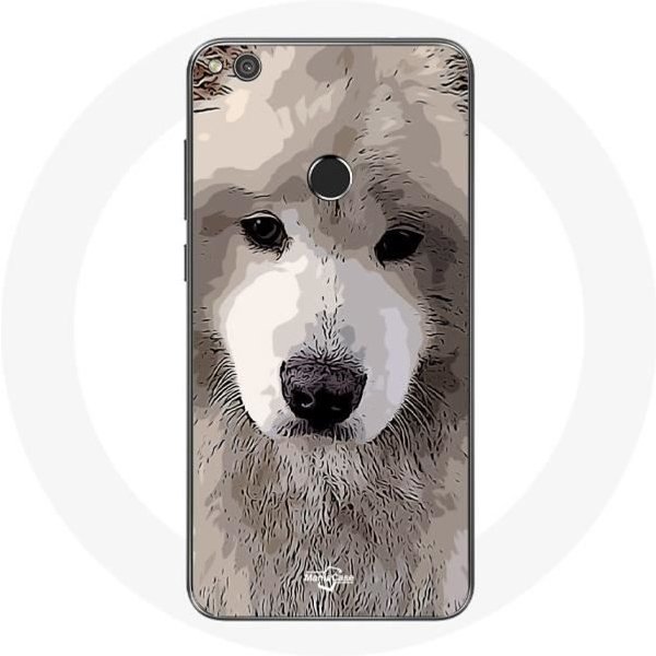 Coque Pour Huawei P8 Lite 2017 SamoyèDe Gris Race De Chiens-image