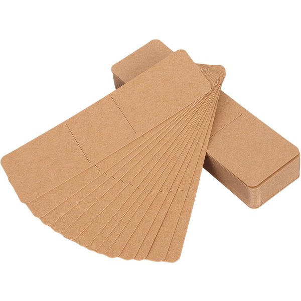 200 Piezas Fundas Kraft Para MarcapáGinas En Blanco Soporte Estable PortáTil DIY Soporte Para MarcapáGinas Para Fiesta-image