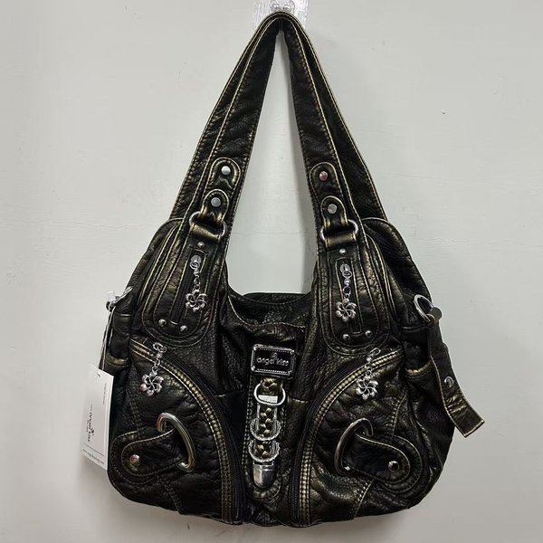 Angel Kiss Bolsos De Mano Para Mujer Bolso De Hombro De Moda Bolso Azul Con Asa Superior Bolso Bandolera Bolso Tipo Bollo Bolso De Hombro Con MúLtiples Bolsillos Cartera Grande (30Cm-image