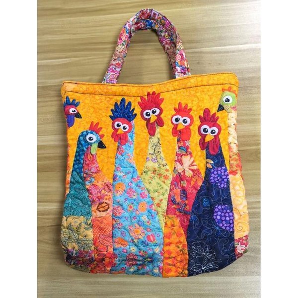 Bolso Tote Acolchado De Moda Gran Capacidad Bolso De Playa Bolso De Mano De Animales De Moda Bolso Tote Con ImpresióN Digital 43X40X10Cm Yellow-image
