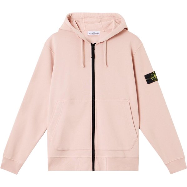 Chaqueta Unisex Con Capucha Y Cremallera De Manga Larga Con Logo CláSico Stone Island SS25 Primavera OtoñO Chaqueta Unisex Rosa K1S15-6100042-S0051-V0082 M Beige-image
