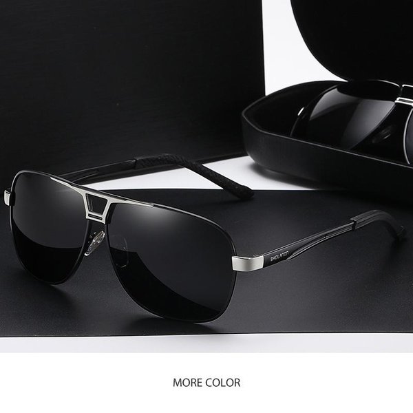 Gafas De Sol FotocromáTicas Para Hombre, Gafas De Sol Polarizadas Vintage Para Conducir, Gafas De Sol UV400 Gris-image