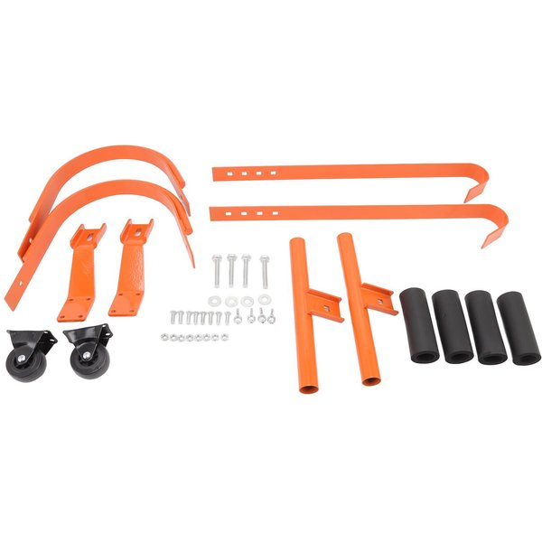 Juego Estabilizador De Escalera De AleacióN De Aluminio De Alta Resistencia Gancho De Techo Para Escalera Con Rueda Para Subir Al Techo Orange-image