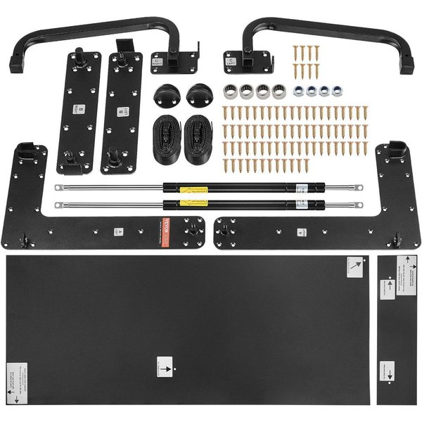 Kit De Cama Murphy Matrimonial Deluxe Bricolaje Cama De Pared Kit De Herrajes MecáNicos Plegable-image