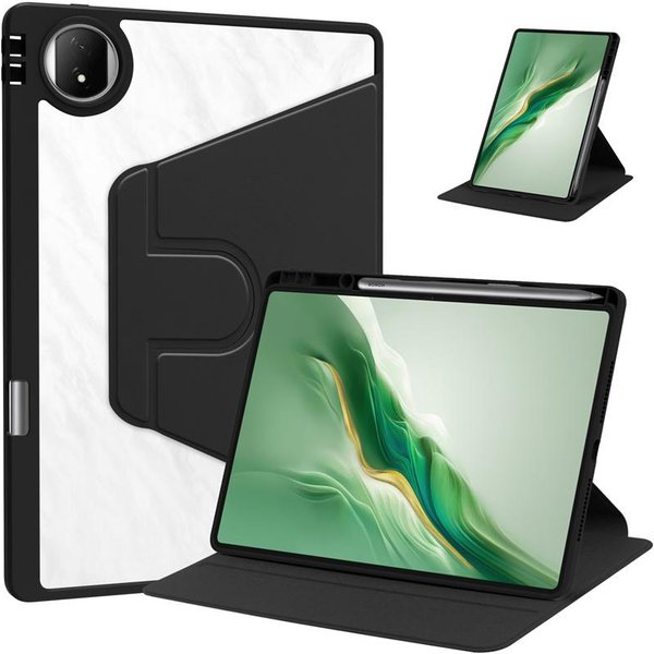 Etui Do Huawei Honor Magicpad 2 Obrotowe Etui Na Tablet 360 Do Honor Magic Pad 2 Magicpad2 12,3 Cala Etui Z Uchwytem Na Rysik For Magicpad 2 12.3 Czarny-image