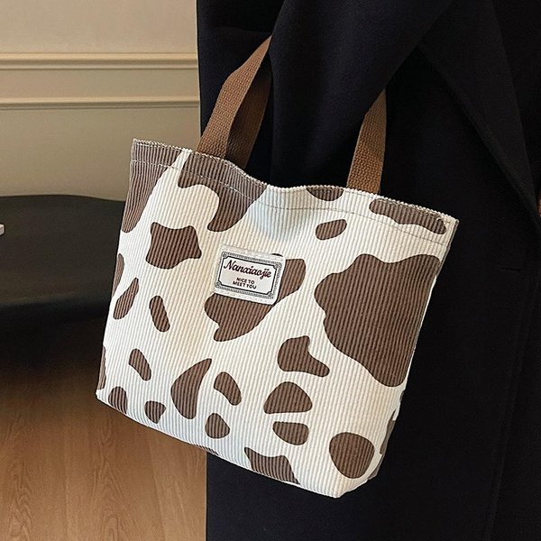 Estudiante De Moda VersióN Coreana De Bolso De Hombro úNico Para Mujer Bolso De Gran Capacidad Bolso Para Ir Al Trabajo Bolso Tote Literario De Nicho-image