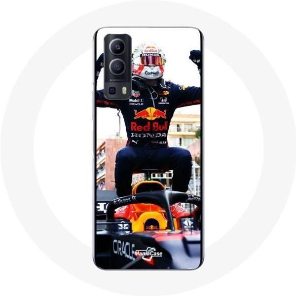 Funda Vivo Y72 FóRmula 1 Max Verstappen Piloto De Automovilismo F1 Negro Rojo Y Amarillo-image