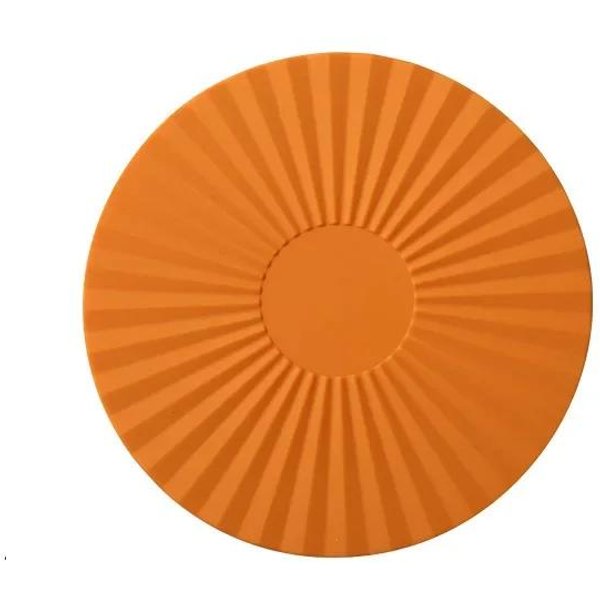 Posavasos Redondo Resistente Al Calor De Silicona Antideslizante Para Olla, SartéN, Taza, Salvamanteles De Mesa, Almohadilla Protectora Para Té, Gadgets Y Accesorios De Cocina Naranja-image