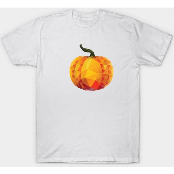 Camiseta Mujer Calabaza Poligonal Estampado Harajuku Kawaii Camiseta Verano Manga Corta Femenina Camiseta Top 4XL Blanco-image