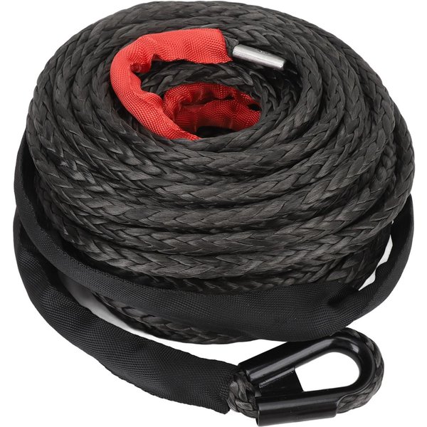 Cuerda De Cabrestante SintéTica Con Funda Protectora Alta Tenacidad Resistencia 7.5T 9.5Mm X 25M Para VehíCulo 4X4 Todoterreno ATV UTV-image