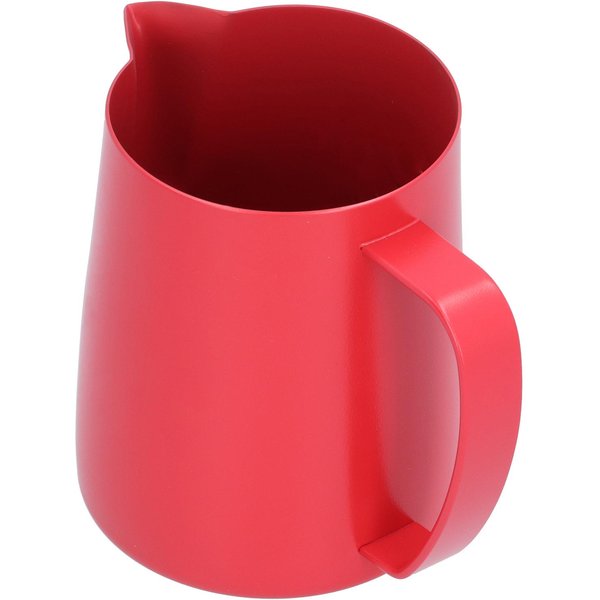 600Ml Dzbanek Do Kawy Latte Art Dzbanek Kubek Do Spieniania Mleka Akcesorium Do Parzenia Kawy Czerwony Brown-image