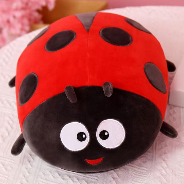 Serie Mariquita Peluche Figura 40/50Cm Dibujos Animados Anime Lindo CojíN Almohada DecoracióN Del Hogar Regalo De CumpleañOs Infantil-image