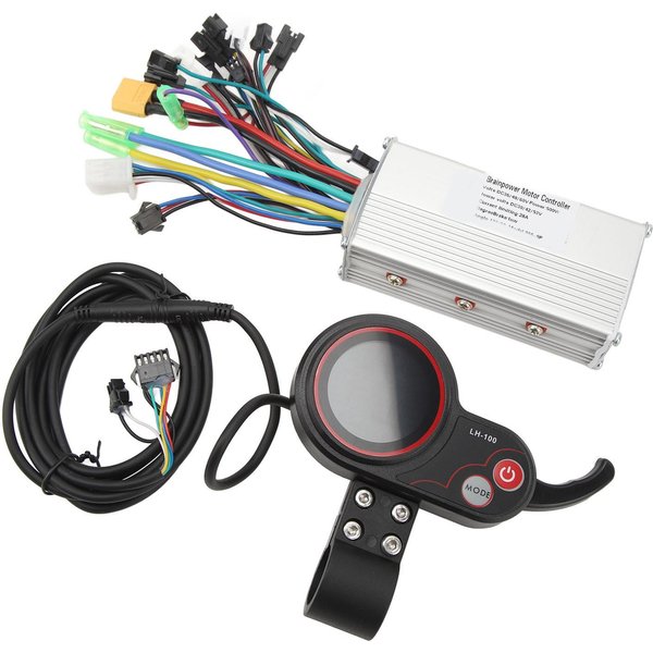Controlador De Velocidad De Motor Sin Escobillas 36V 48V 60V 500W 28A Kit Controlador De Onda Senoidal Con Instrumento Para-image