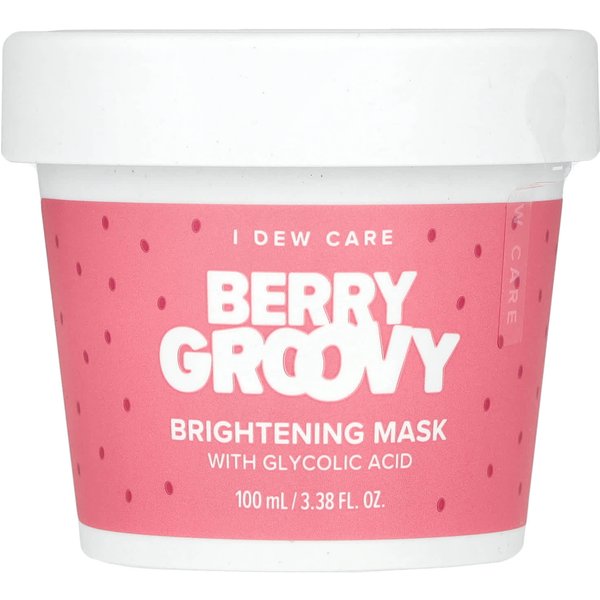 I DEW Care, Berry Croovy, Mascarilla De Belleza Iluminadora Con ÁCido GlicóLico, 3.38 Fl Oz (100 Ml) Pink-image