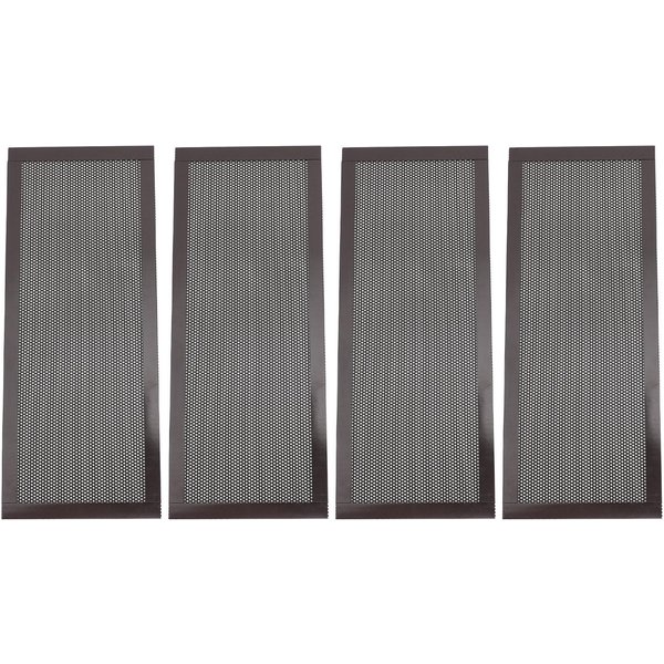 4 Piezas Cubierta De Malla Para Rejilla De Piso PVC MagnéTica A Prueba De Polvo Cubierta De Pantalla Para Registro De Piso Para Hogar Pared Techo Negro Negro-image