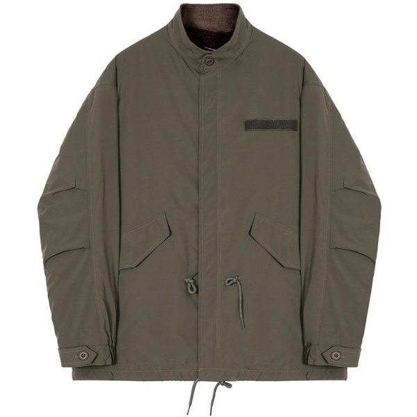 Chaqueta De Trabajo Para Hombre Con Cuello Alto De AlgodóN OtoñO E Invierno Estilo Coreano Holgada Y Moderna Terciopelo AlgodóN Engrosado Abrigo 2XL Black-image