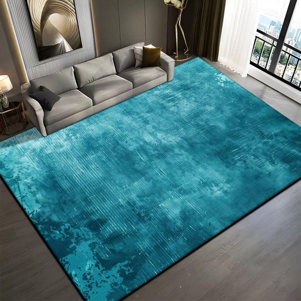 Nowoczesne Czarne Szare DużE Dywany Do Salonu Abstrakcyjna Dekoracja Sofa Bok AntypośLizgowy Dywan Sypialnia PrzyłóżKowy Zmywalna MięKka Mata PodłOgowa 60*90Cm-image