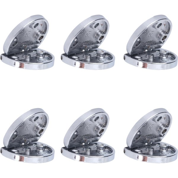 6 Piezas Bisagra Abatible Bisagras De Tope Plegables De AleacióN De Zinc Accesorios De Herrajes Para Muebles Para CajóN De Armario-image