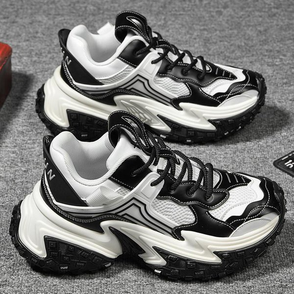 Zapatos Para Hombre, Zapatillas Deportivas, Tenis Masculinos, Zapatos De Lujo, Zapatillas Casuales Para Hombre, Zapatillas De Deporte Transpirables De Moda, Zapatillas Para Correr Para Hombre 38 White-image