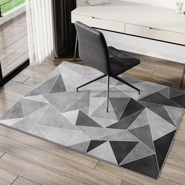 Nowoczesny Minimalistyczny Dywan Do Gabinetu/Biura Biurko Komputerowe KrzesłO Gamingowe Mata AntypośLizgowa Dywan Do Sypialni WystróJ Domu 50X80CM (1.6X2.6F-image