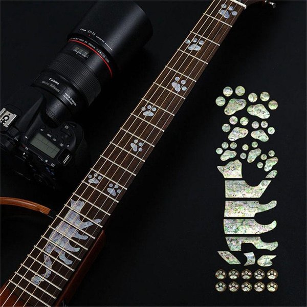 Gitara Basowa PET Gitara Elektryczna Naklejki Na Gitarę Naklejki Z Inkrustacją KrzyżOwą Naklejka Na Podstrunnicę Naklejka Na Gitarę 17-image
