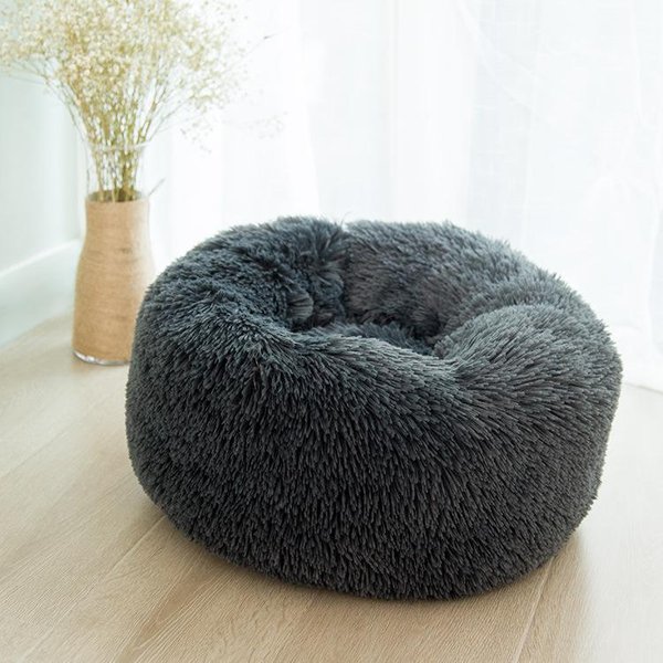 Gniazdo Dla Psa I Kota OkrąGłE Pluszowe Gniazdo Dla ZwierząT Cztery Pory Roku Uniwersalna CiepłA DużA Mata Dla Psa Legowisko Dla Psa Legowisko Dla Kota Diameter 40Cm-image